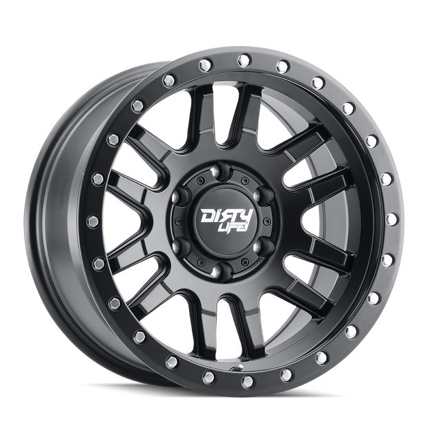 DIRTY LIFE CANYON PRO 9309 MATTE BLACK/MATTE BLACK LIP 17X9 6-139.7 -12MM 106MM