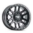 DIRTY LIFE CANYON PRO 9309 MATTE BLACK/MATTE BLACK LIP 17X9 5-127 -38MM 71.5MM
