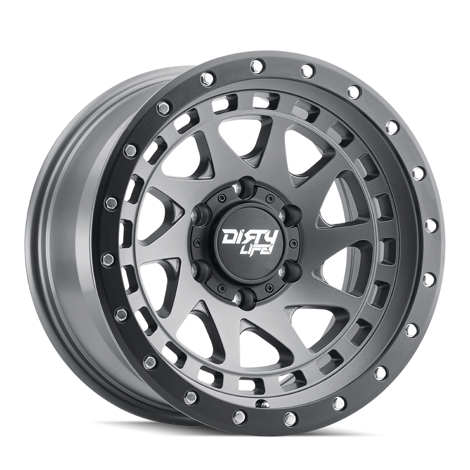 DIRTY LIFE ENIGMA 9311 SATIN GRAPHITE/BLACK LIP 17X9 5-127 -38MM 71.5MM