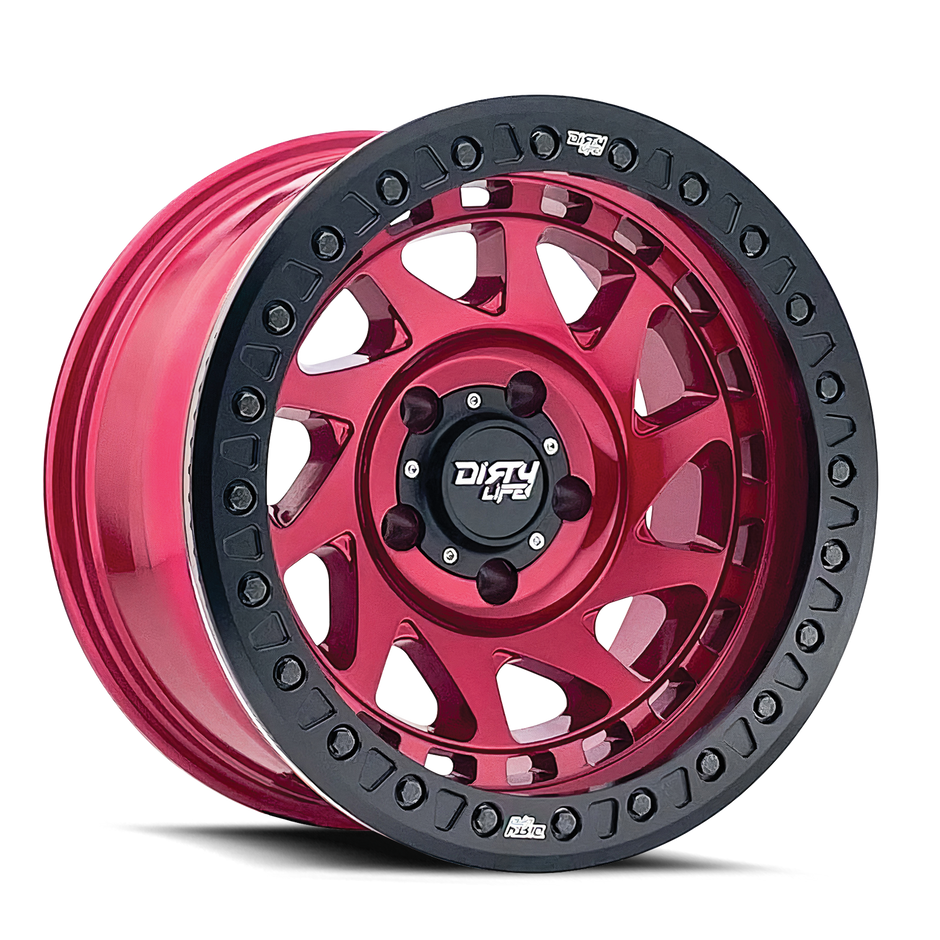 DL ENIGMA RACE 9313 CRIMSON CANDY RED 17X9 6-139.7 -12MM 106MM
