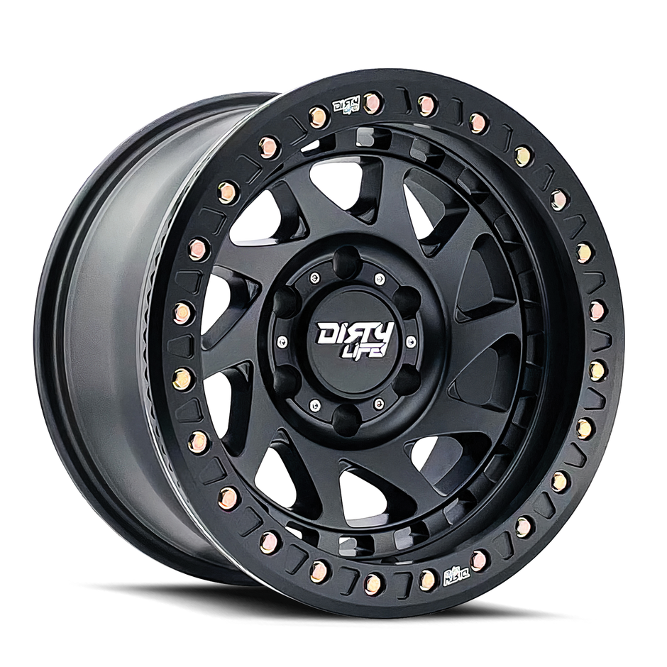 DL ENIGMA RACE 9313 MATTE BLACK 17X9 8-170 -12MM 125.2MM