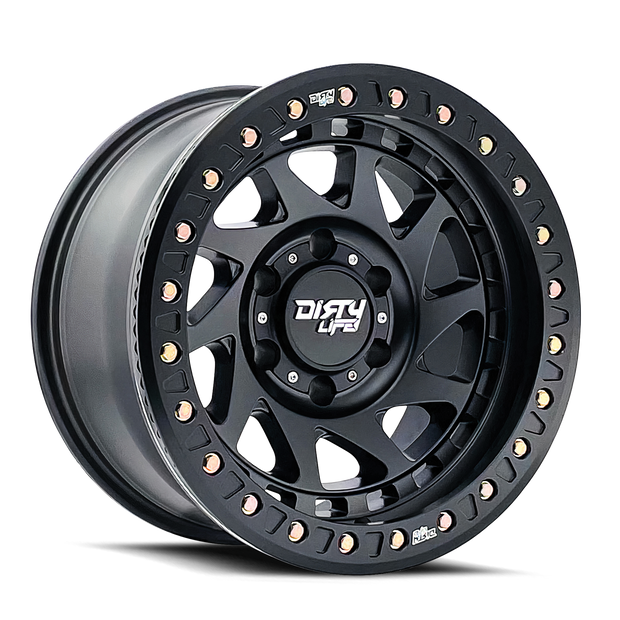 DL ENIGMA RACE 9313 MATTE BLACK 17X9 6-135 -38MM 87.1MM - 9313-7936MB38