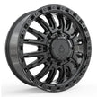 ARENA 22x8.25 DUALLY MISSION FRONT 8x210  105 8.76 154.29 GLOSSY BLACK  - A103228293P10502