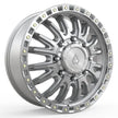 ARENA 22x8.25 DUALLY MISSION FRONT 8x200  105 8.76 142.24 GLOSS SILVER MACHINED  - A103228292P10519
