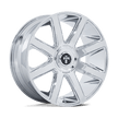 DUB 1PC DC273 Pull 24x10 6x135/6x139.7 CHROME - DC273PX24106630