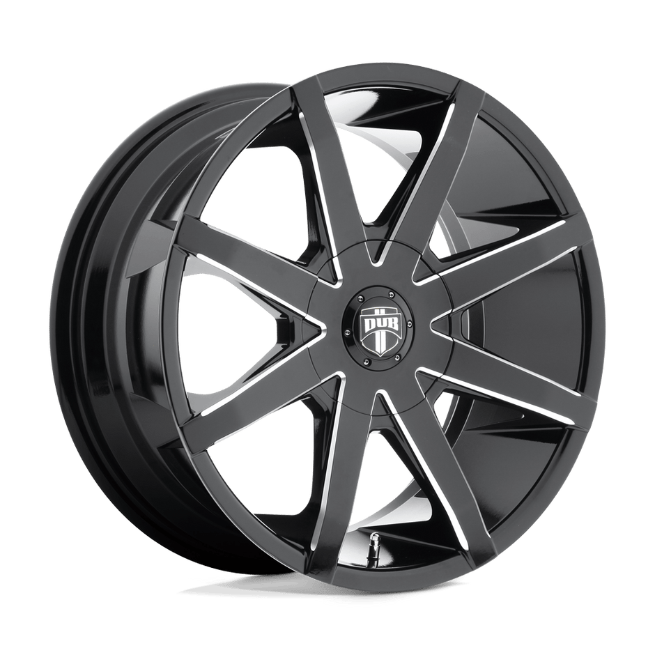 DUB 1PC S109 Push 20x8.5 5x114.3/5x120 GL-BLK-MIL - S109208552+35