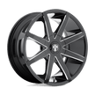 DUB 1PC S109 Push 20x8.5 6x120/6x132 GL-BLK-MIL - S1092085F9+35