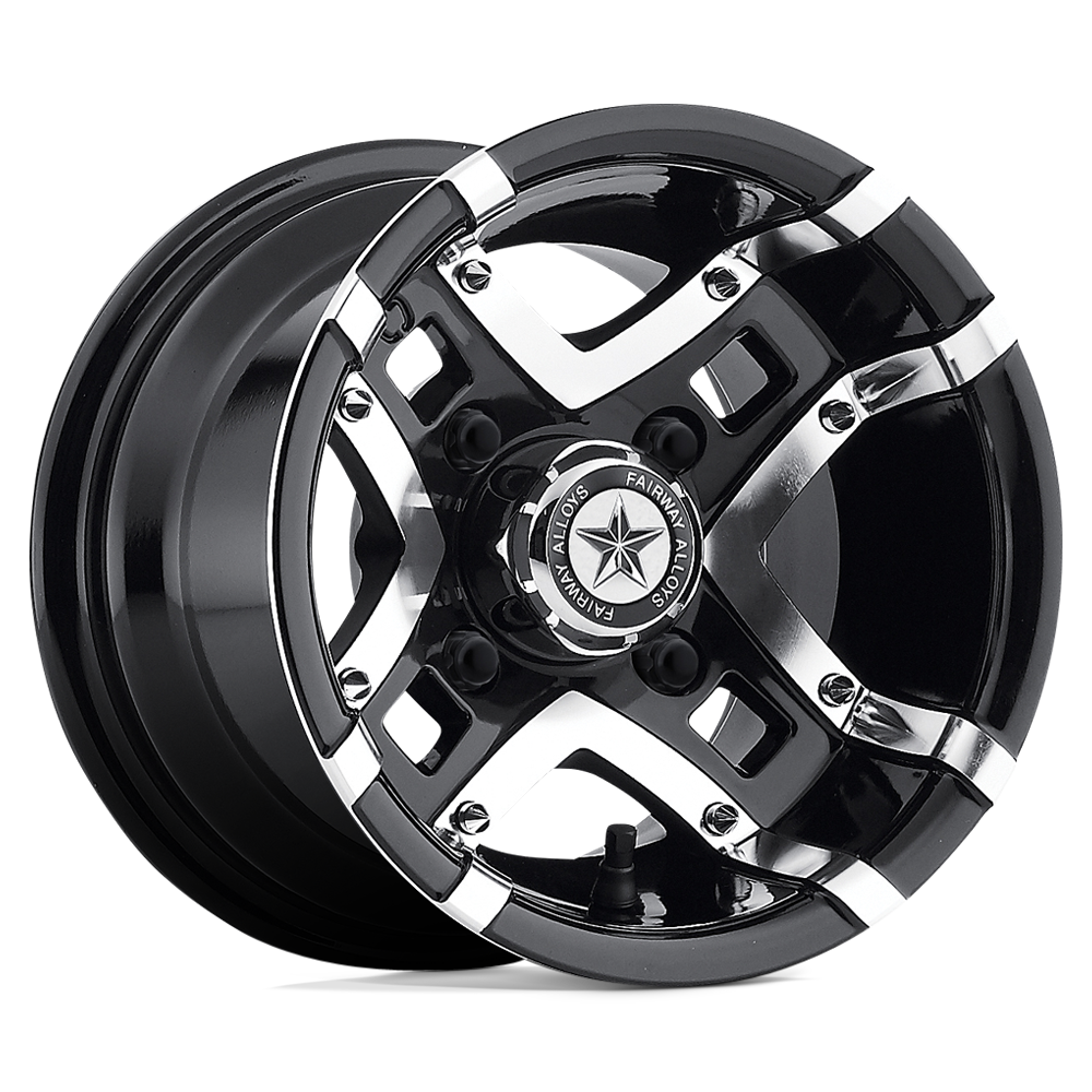 Fairway Alloys FA123 Prestige UTV 10x7 4x101.6 G-BLK MACH - FA-123-M