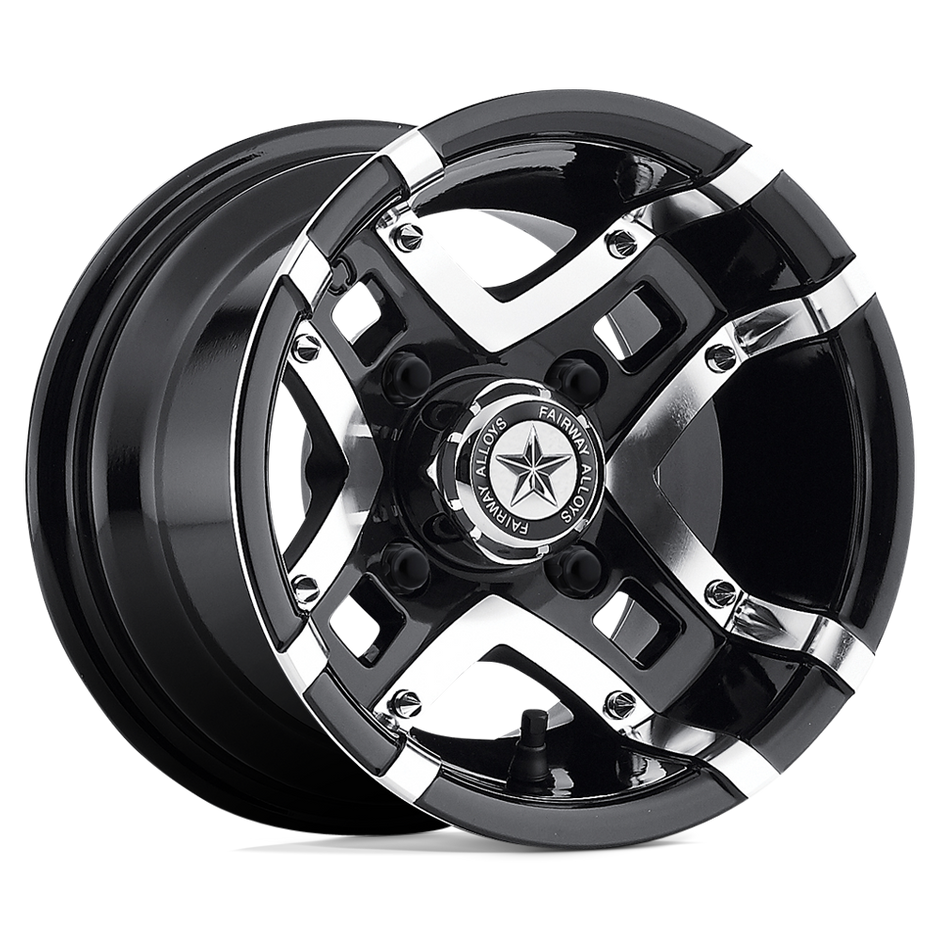 Fairway Alloys FA123 Prestige UTV 10x7 4x101.6 G-BLK MACH - FA-123-M