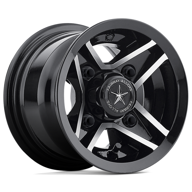 Fairway Alloys FA127 Divot UTV 8x7 4x101.6 G-BLK MACH - FA-127-M