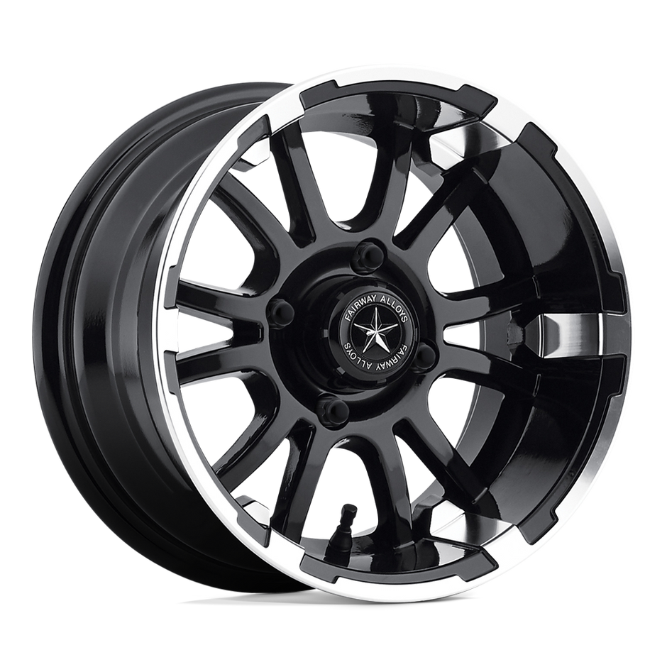 Fairway Alloys FA132 Sixer UTV 12x6 4x101.6 MACH M-BLK - FA-132-M