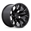 Fuel 1PC D803 Flame 20x12 5x127 G-BLK-MILL - D80320207547