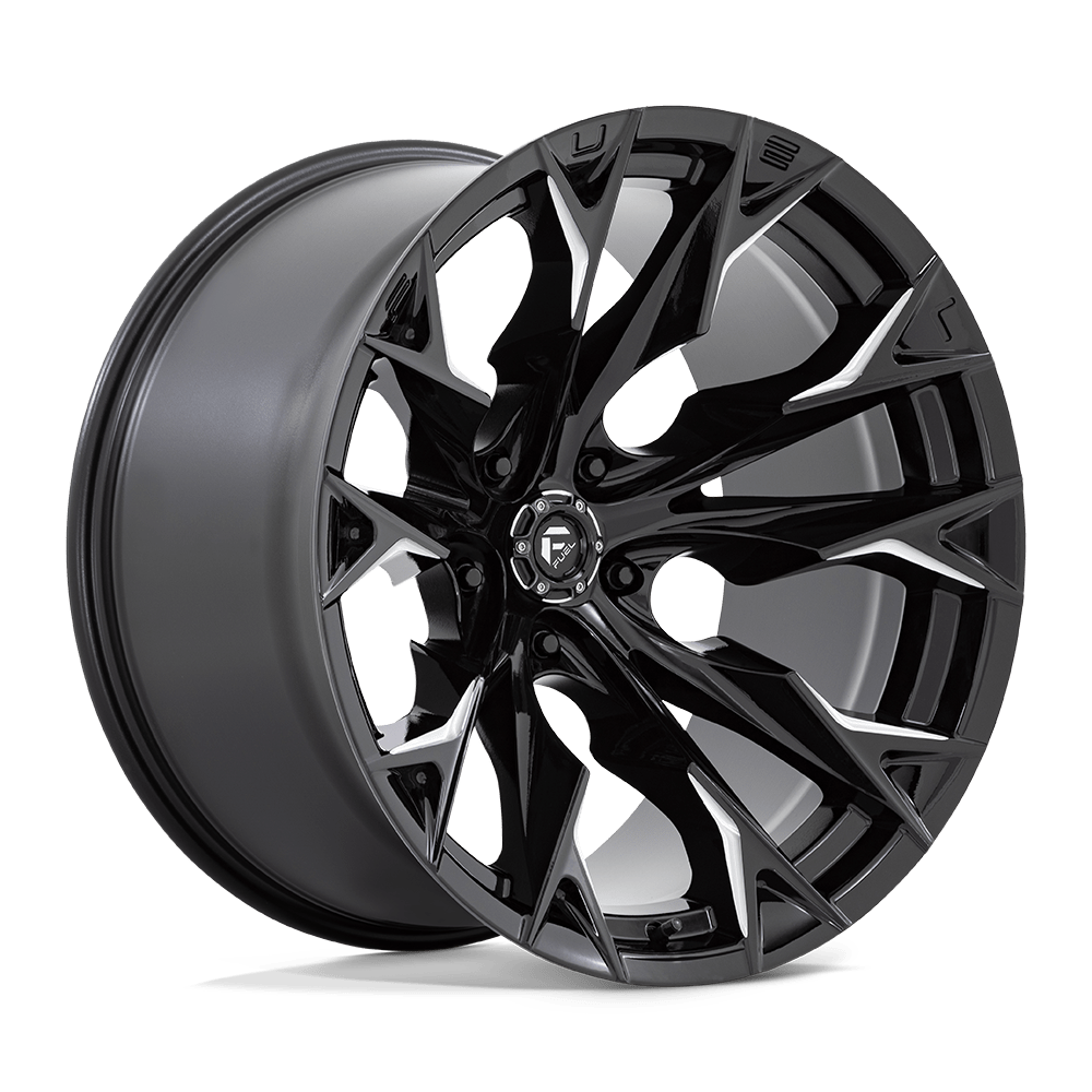 Fuel 1PC D803 Flame 22x12 5x127 G-BLK-MILL - D80322207547