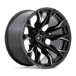 Fuel 1PC D803 Flame 22x12 5x127 G-BLK-MILL - D80322207547