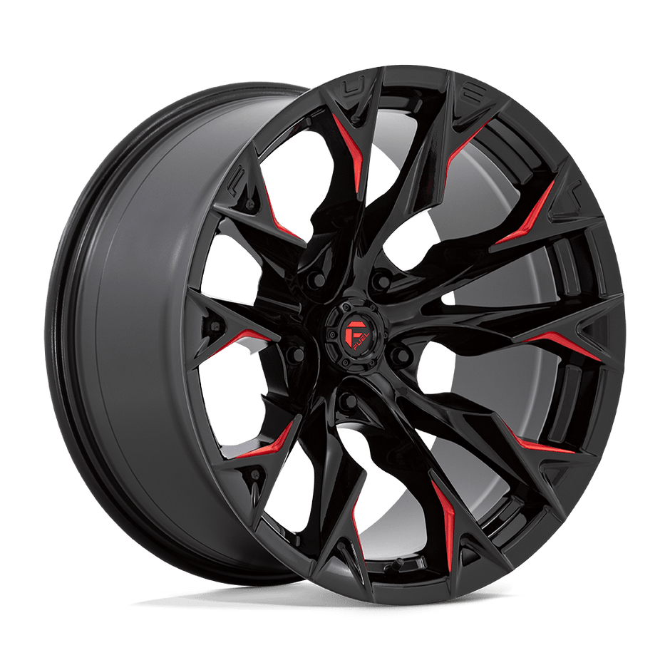 Fuel 1PC D823 Flame 20x10 5x139.7 G-BLK MILL C-RED - D8232000B447