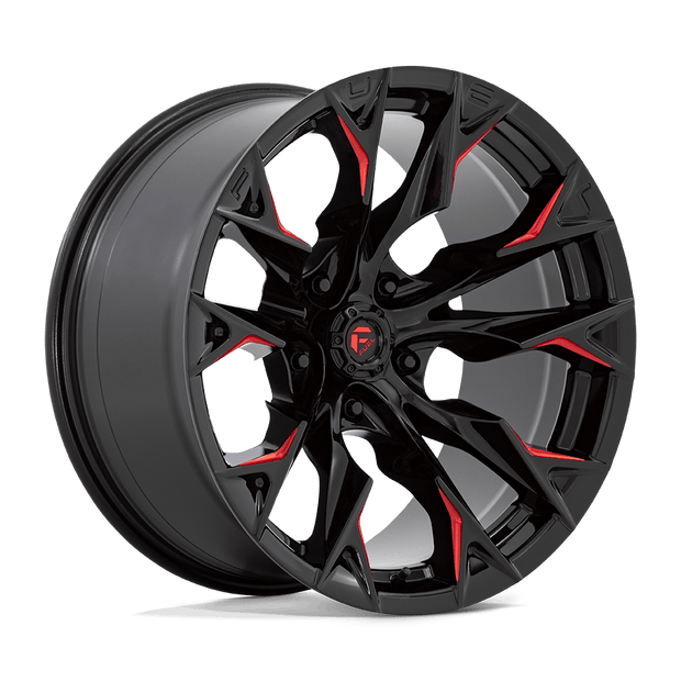 Fuel 1PC D823 Flame 20x10 5x127 G-BLK MILL C-RED - D82320007547