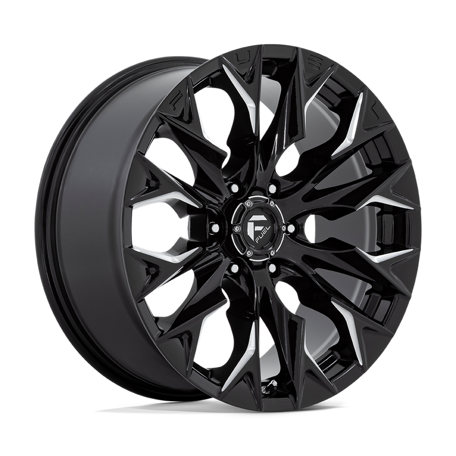 Fuel 1PC D803 Flame 20x9 6x139.7 G-BLK-MILL - D80320908457