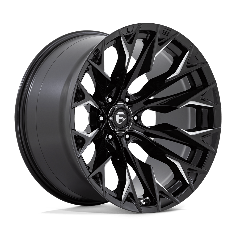 Fuel 1PC D803 Flame 22x12 6x139.7 G-BLK-MILL - D80322208447
