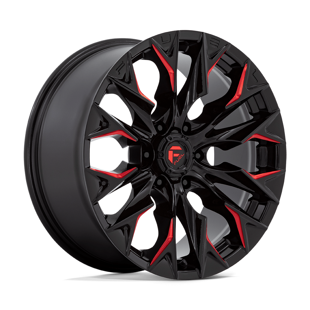 Fuel 1PC D823 Flame 20x9 6x139.7 G-BLK MILL C-RED - D82320908457