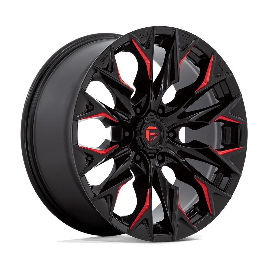 Fuel 1PC D823 Flame 20x9 6x139.7 G-BLK MILL C-RED - D82320908457