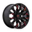 Fuel 1PC D823 Flame 20x9 6x135 G-BLK MILL C-RED - D82320908957