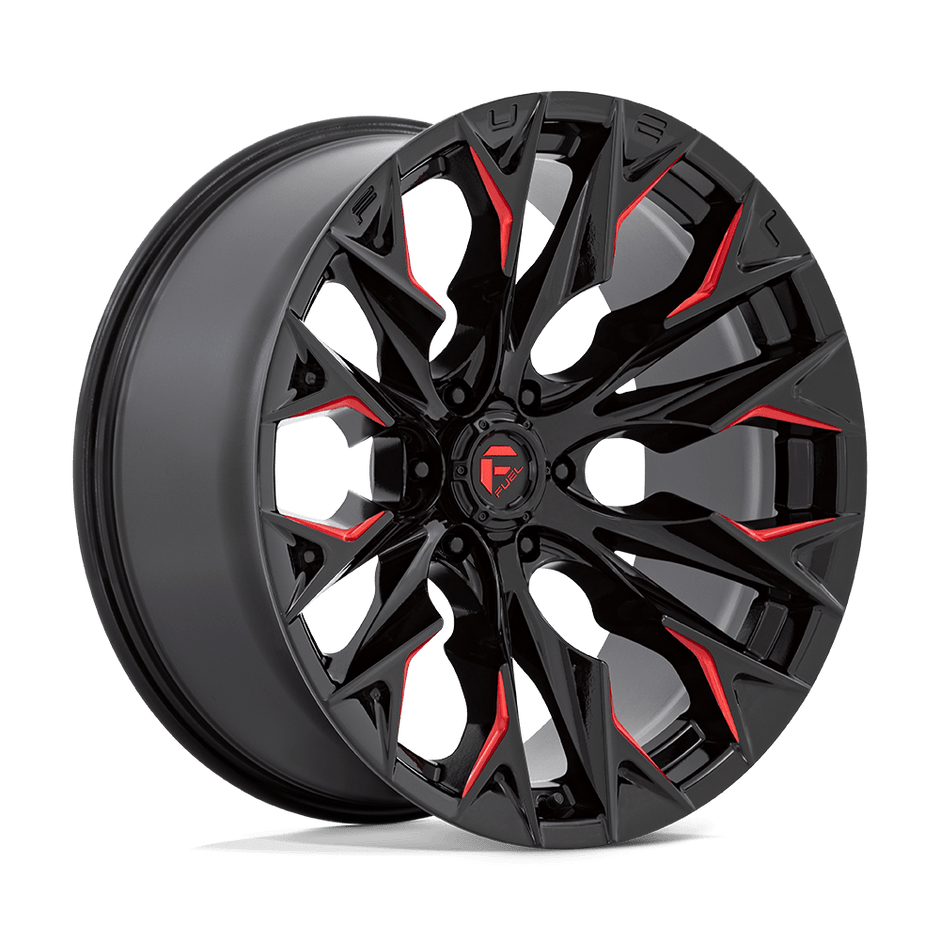 Fuel 1PC D823 Flame 22x10 6x135 G-BLK MILL C-RED - D82322008947