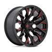 Fuel 1PC D823 Flame 22x10 6x135 G-BLK MILL C-RED - D82322008947