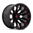 Fuel 1PC D823 Flame 22x12 6x139.7 G-BLK MILL C-RED - D82322208447