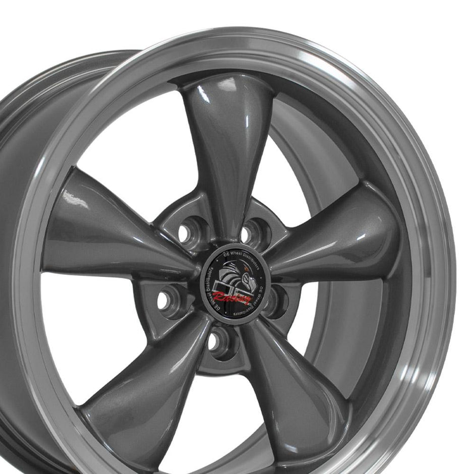 OE Wheels 17" Replica FR01 fits Ford Mustang Bullitt 17x9 Gunmetal - FR01-17090-5450-24AM