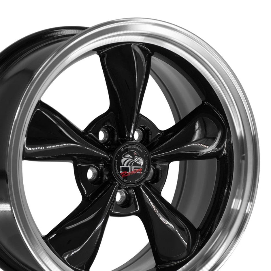 OE Wheels 17" Replica FR01 fits Ford Mustang Bullitt 17x8 Black - FR01-17080-5450-29BM