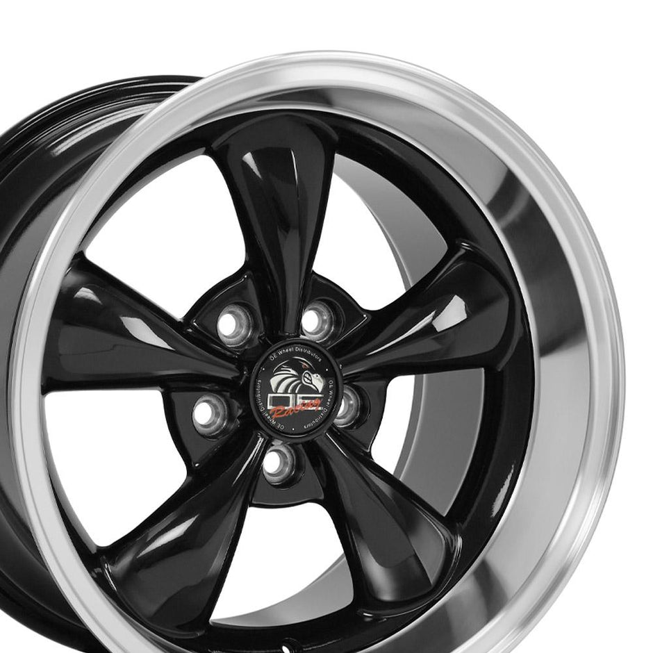 OE Wheels 17" Replica FR01 fits Ford Mustang Bullitt 17x10.5 Black - FR01-17105-5450-27BM