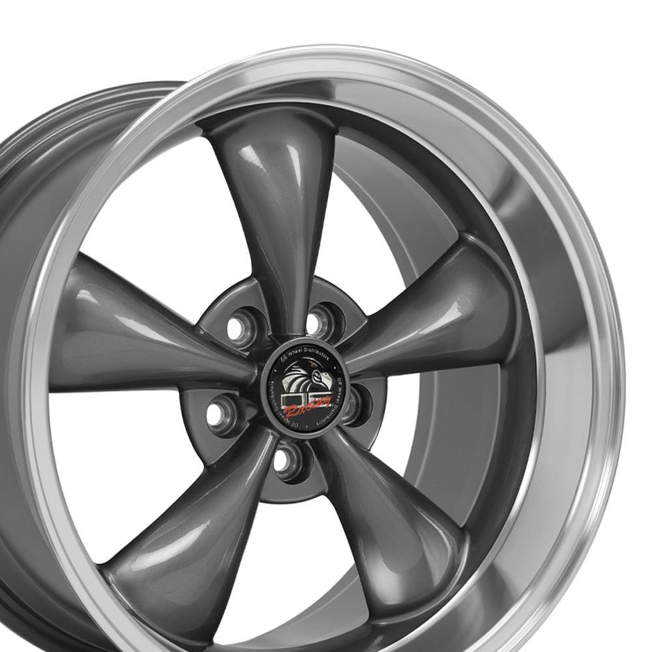 OE Wheels 18" Replica FR01 fits Ford Mustang Bullitt 18x10 Gunmetal - FR01-18100-5450-22AM