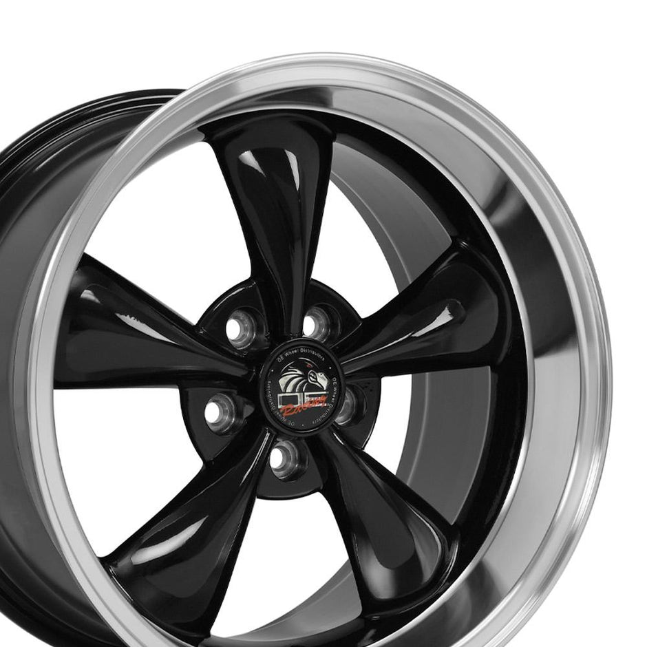 OE Wheels 18" Replica FR01 fits Ford Mustang Bullitt 18x10 Black - FR01-18100-5450-22BM