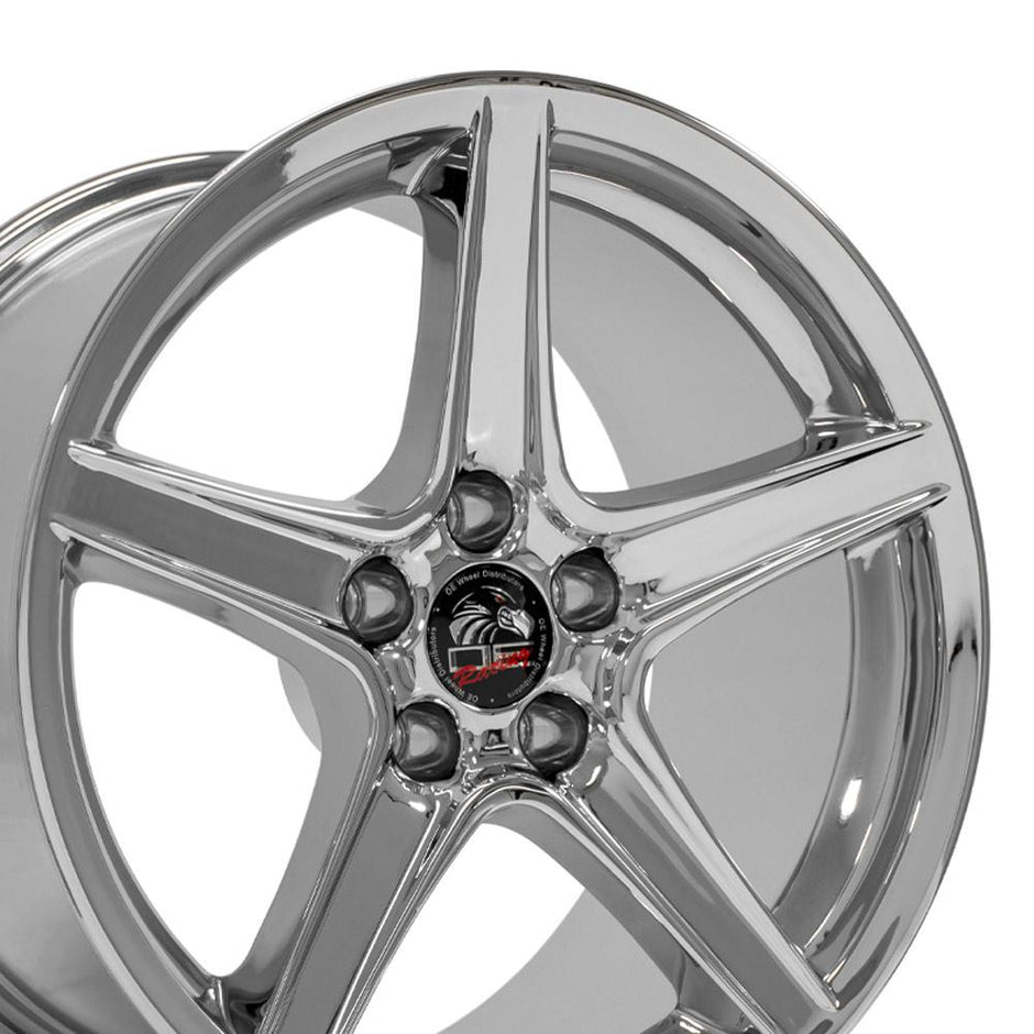 OE Wheels 18" Replica FR06B fits Ford Mustang Saleen 18x10 Chrome - FR06B-18100-5450-22C