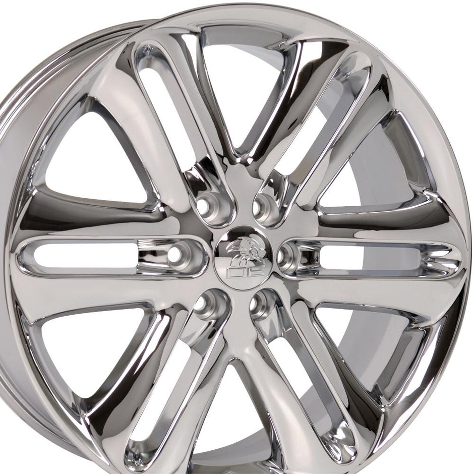 OE Wheels 22" Replica FR76 fits Ford F150 22x9 Chrome - FR76-22090-6135-44C