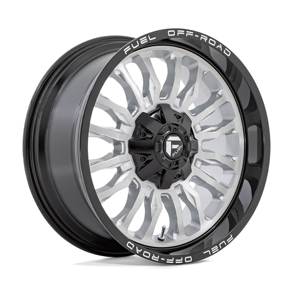Fuel 1PC D798 Arc 20x10 8x180 SLVR-BRSH BLK-LP - D79820001847