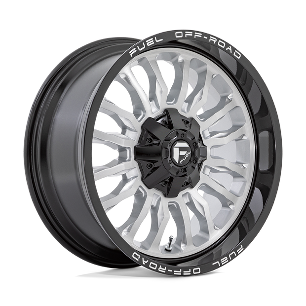 Fuel 1PC D798 Arc 22x12 5x114.3/5x127 SLVR-BRSH BLK-LP - D79822202647