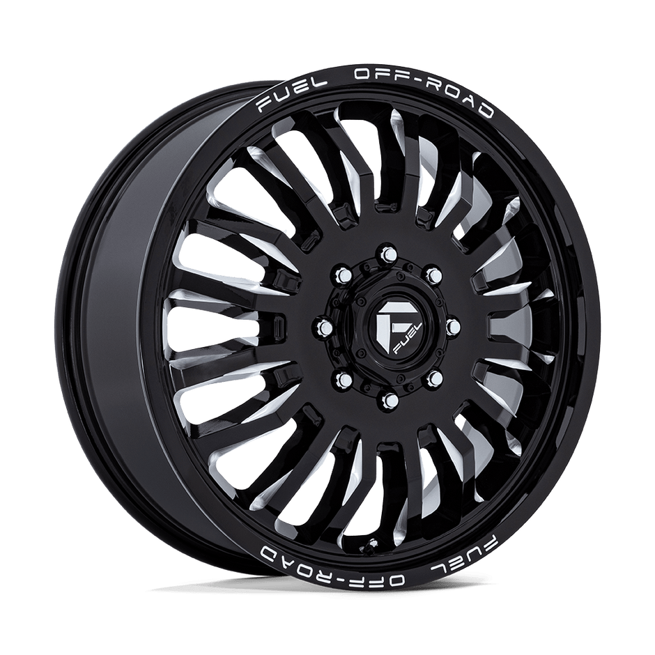 Fuel 1PC D868 Arc Dually 22x8.25 8x165.1 G-BLK-MILL - D86822828D35