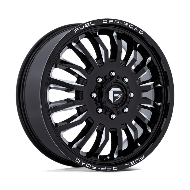 Fuel 1PC D868 Arc Dually 22x8.25 8x165.1 G-BLK-MILL - D86822828D35