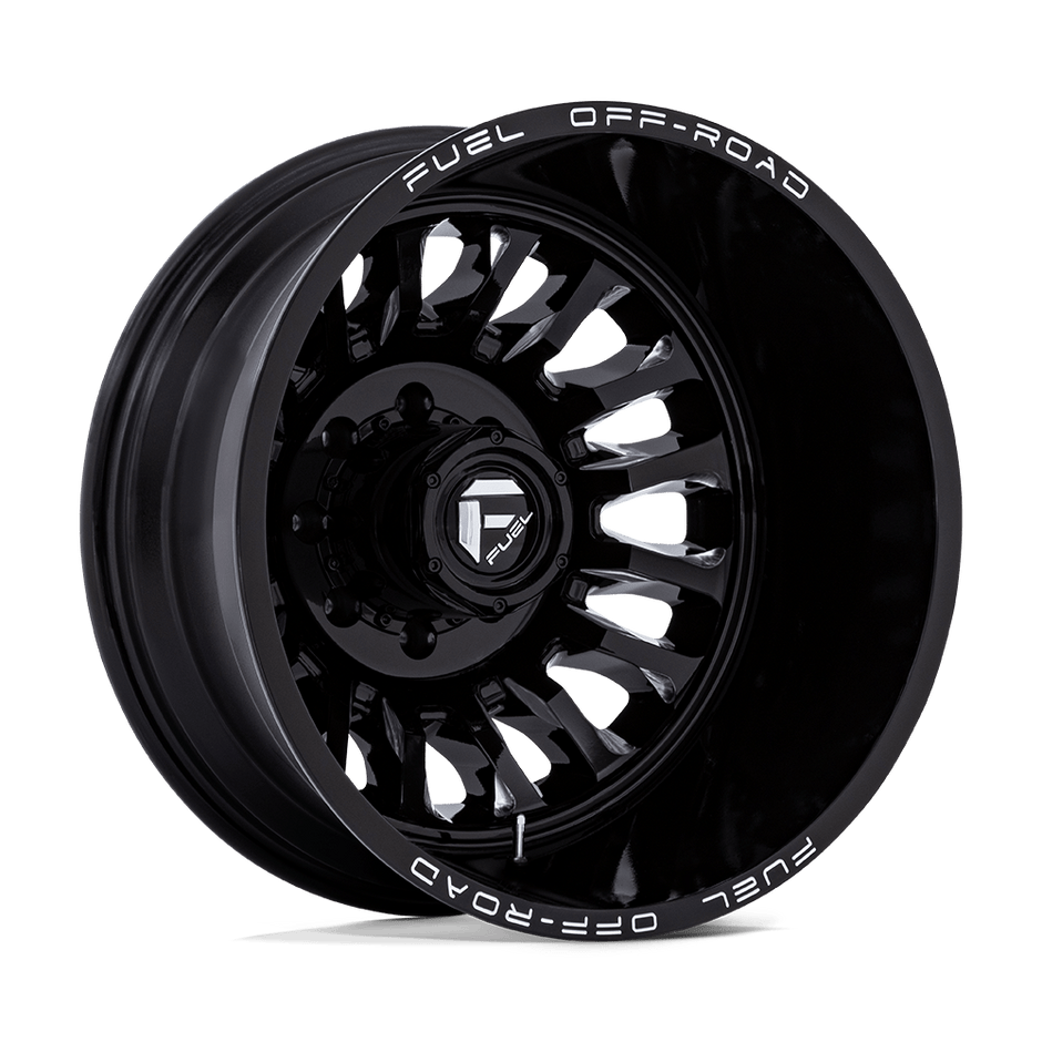 Fuel 1PC D868 Arc Dually 22x8.25 8x165.1 G-BLK-MILL - D86822827235