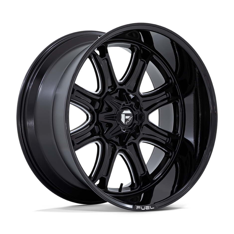 Fuel 1PC Darkstar 24x12 8x165.1 G-BLK MILL - FC853BE24128044N