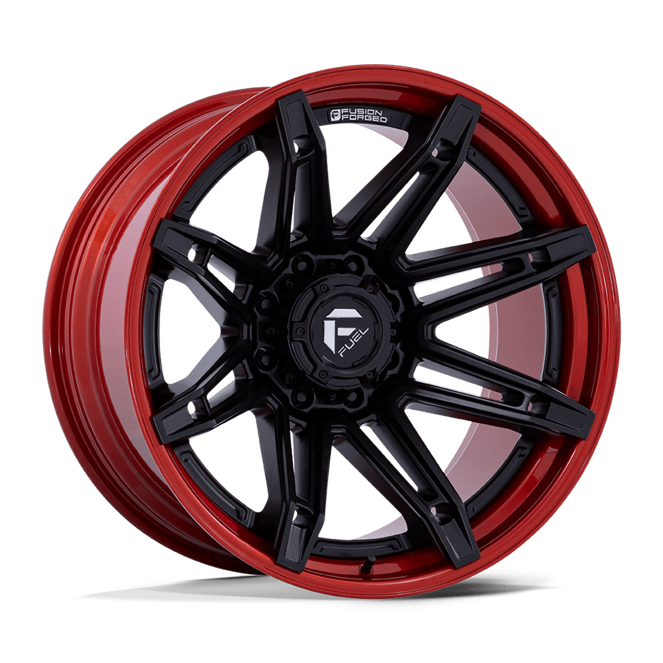 Fuel 1PC FC401 Brawl 22x10 8x180 M-BLK RD - FC401MQ22108818N