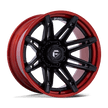 Fuel 1PC FC401 Brawl 22x10 8x180 M-BLK RD - FC401MQ22108818N