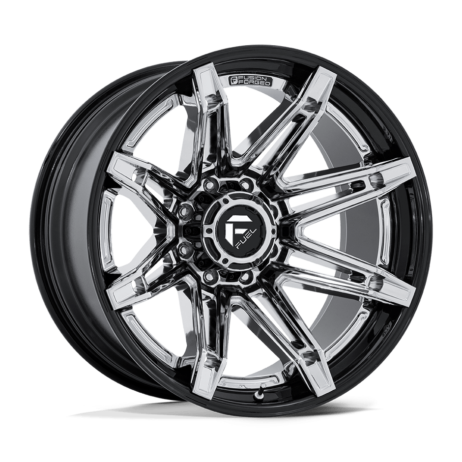 Fuel 1PC FC401 Brawl 22x12 8x170 CHROME G-BLK-LP - FC401PB22128744N