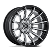 Fuel 1PC FC403 Burn 22x12 5x127 CHROME G-BLK-LP - FC403PB22125044N