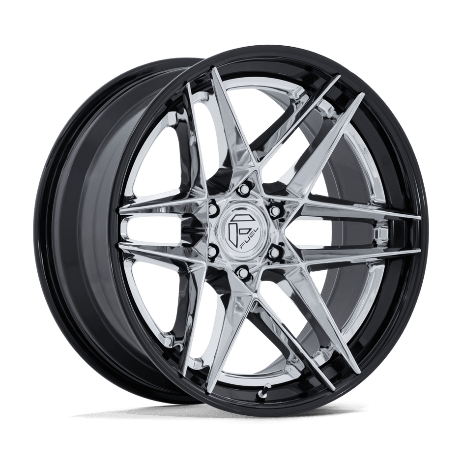 Fuel 1PC FC408 Flight 22x10 6x135 CHROME-GB-LP - FC408PB22106318N