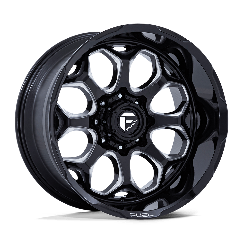 Fuel 1PC FC862 Scepter 22x12 5x127 G-BLK MILL - FC862BE22125044N