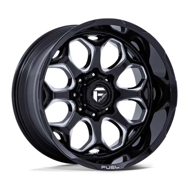 Fuel 1PC FC862 Scepter 22x10 6x139.7 G-BLK MILL - FC862BE22106818N
