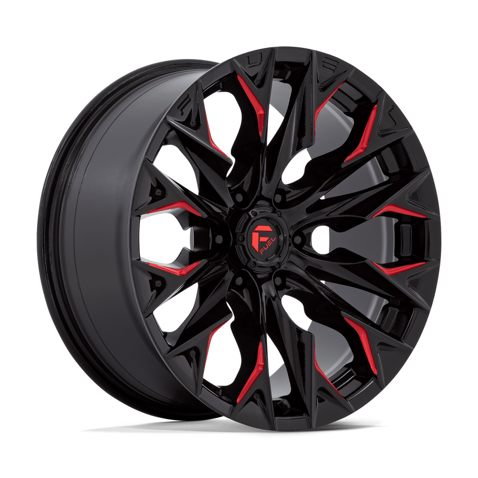 Fuel 1PC D823 Flame 20x9 6x135 G-BLK MILL C-RED - D82320908950