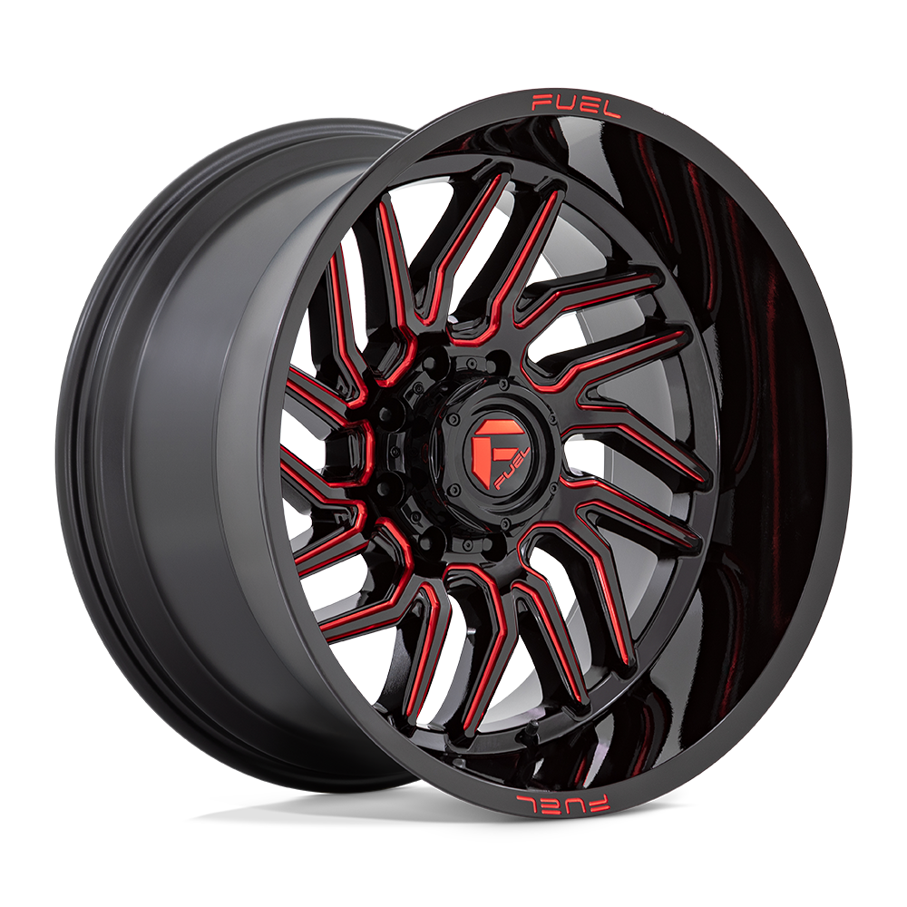 Fuel 1PC D808 Hurricane 22x12 5x127 G-BLK MILL-RT - D80822207547